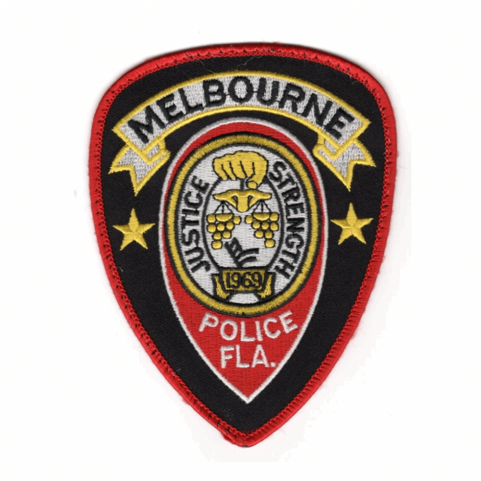 Melbourne Florida police patch for assessment