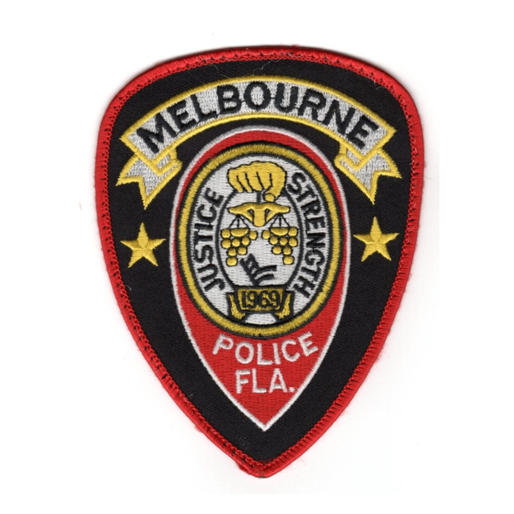 Melbourne Florida police patch for assessment