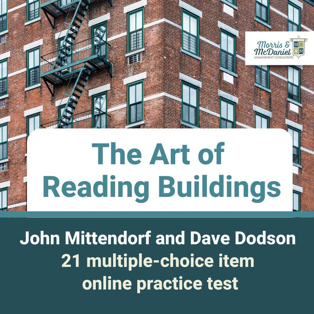 Image of a brick building with title for new firefighter promo test
